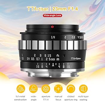 Amazon.co.jp: TTArtisan 23mm F1.4 レンズ マニュアルレンズ APS-C